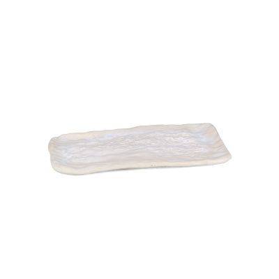 Servierplatte pure Pearl Icon, 31,5 x 16 cm, perle