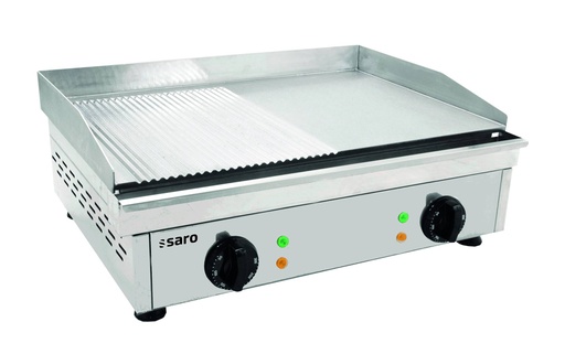 SARO Griddleplatte gerillt + glatt, FRY TOP GM 610 M