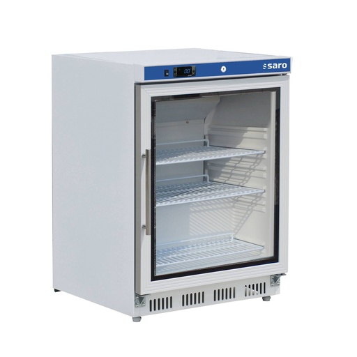 SARO Lagerkühlschrank, Glastür, weiß, HK 200 GD V2