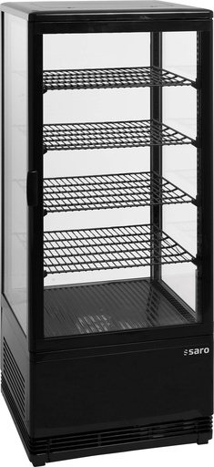 SARO Kühlvitrine 98 Liter, Modell SC 100 schwarz