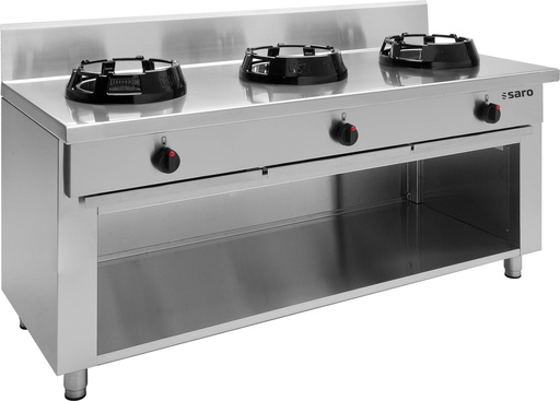 SARO Wok-Gasherd, offener Unterbau Modell CC/03