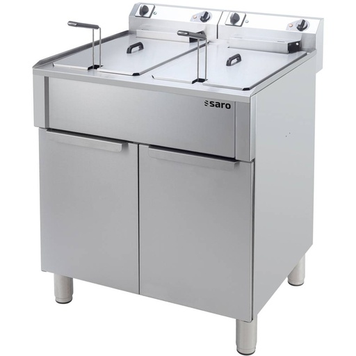 SARO Elektrofritteuse 10+10 Liter, Modell PORTO