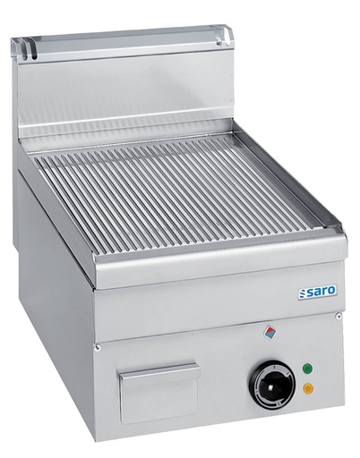 SARO Elektrogrillplatte, gerillt,Aufti.,400x600, EFT46R