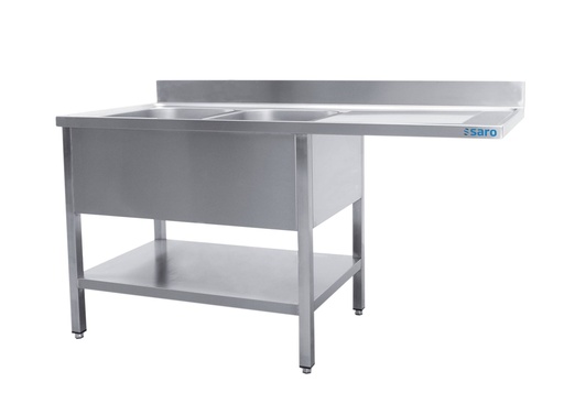 SARO Spülcenter 2 Becken, links - B 2000 x T 700 mm