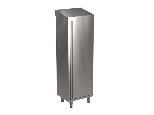 SARO Edelstahlhochschrank, schräges Dach, Breite 600mm