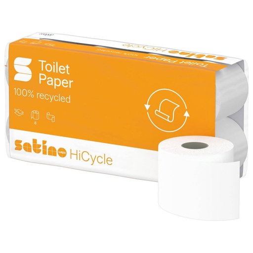 Toilettenpapier 2-lagig, 250 Blatt/Rolle, Recycling hell | 64 Rollen/Sack