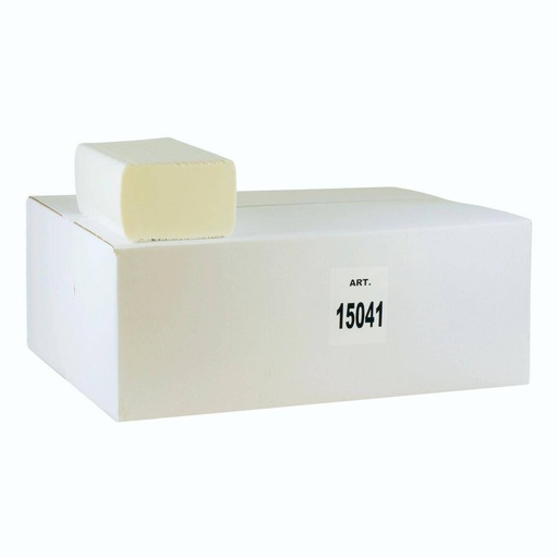 Papierhandtücher Falthandtücher 3-lagig, 21,5 cm x 27,0 cm, Interfold, 100% Zellstoff weiß, 18 x 130 Tücher | 2.340 Blatt/Karton