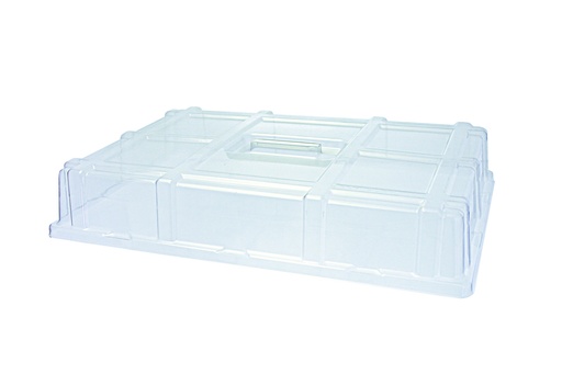 Abdeckhaube aus PET, 620 x 425 x 105 mm