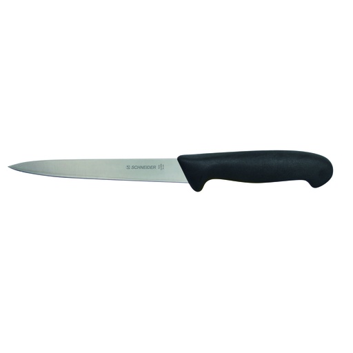 Filiermesser aus Edelstahl, 160 mm, schwarz