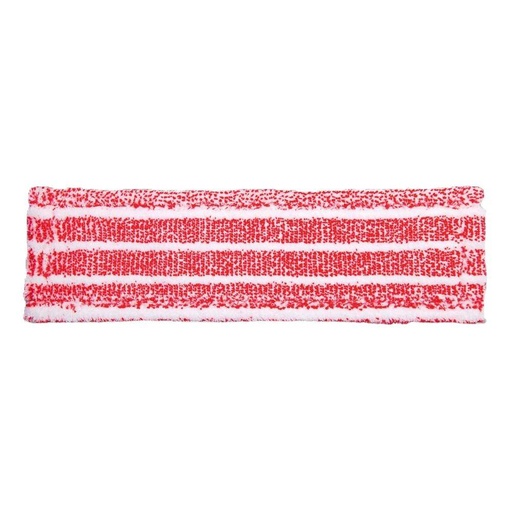 Mikrofasermopp, "Basic", weiß/rot | 40 cm