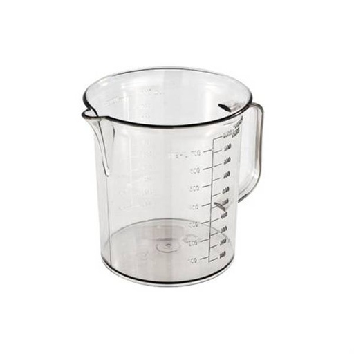 Messbecher 1,0 Liter mit Prägeskala | glasklar