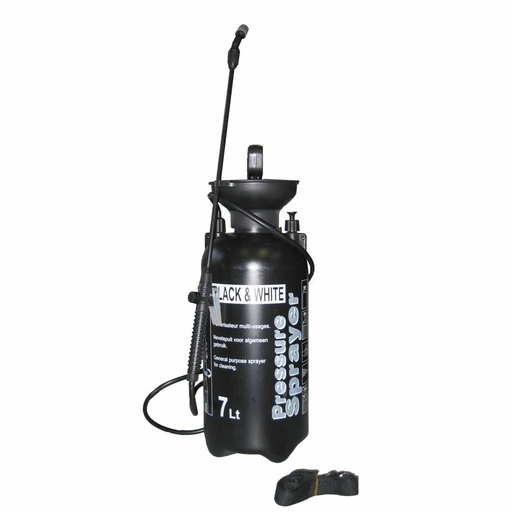 Druckpumpzerstäuber "Black & White" mit Sprühlanze | 7 Liter