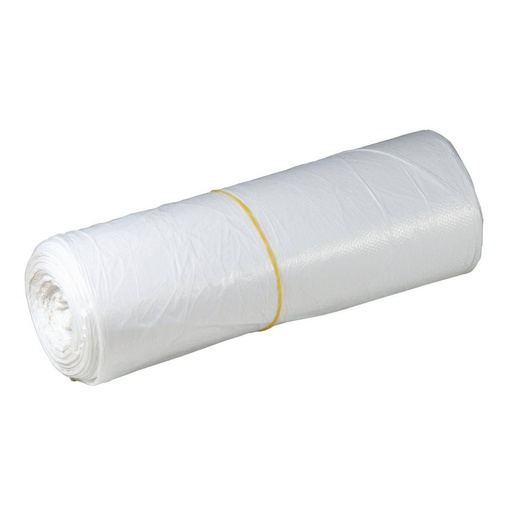Müllsack 80 Liter, 6 µ HDPE, 630 x 850 mm, weiß | 40 Stück/Rolle