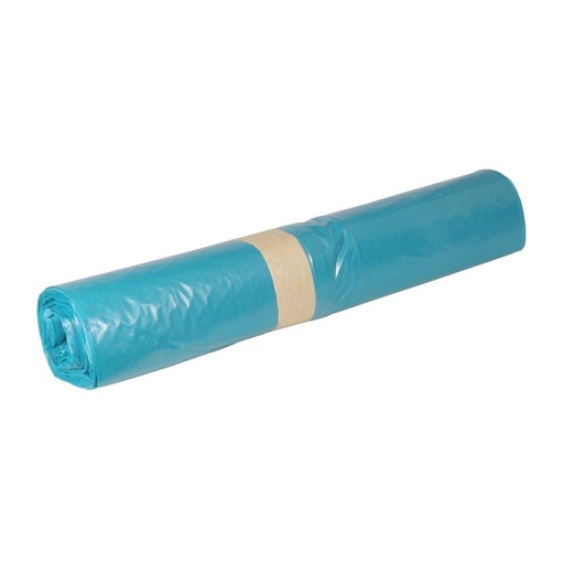 Müllsack 170 Liter, 39 µ, Typ 60, LDPE - Regenerat blau, 900 x1100 mm | 25 Stück/Rolle