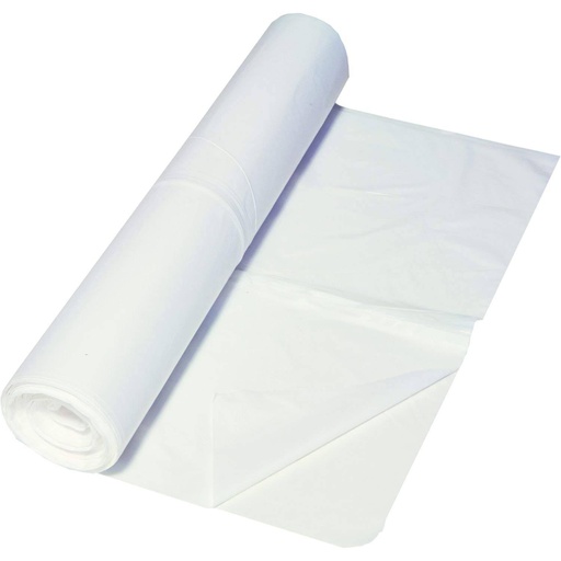 Müllbeutel 35 Liter, 11 µm HDPE weiß, 540 x 580 mm | 100 Stück/Rolle