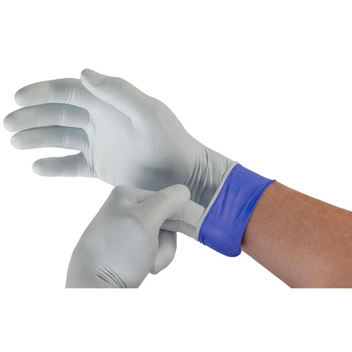 Einweghandschuhe Nitril puderfrei, "MICROFLEX® LifeStar EC 93-868", weiß/blau, 100 Stück/Box | Größe L