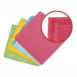 Mikrofasertuch "Rainbow", 40 x 40 cm, 260 g/m², rot | 5 Tücher