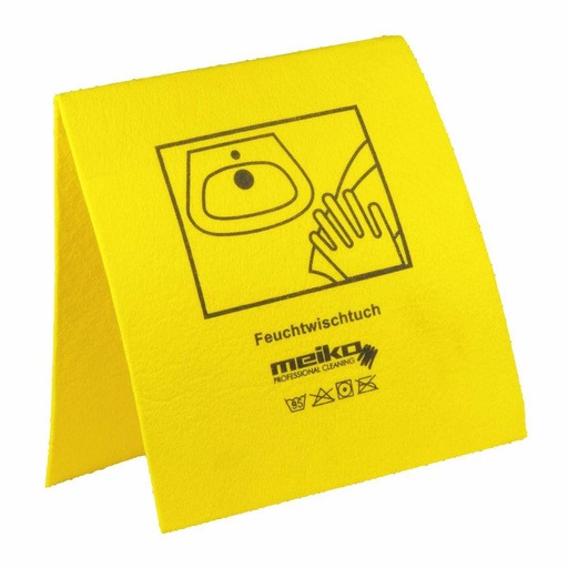Feuchtwischtuch mit Piktogrammen 35 x 40 cm, 10 Stück/Pack | gelb
