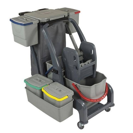 Reinigungswagen "COMBIX PRO" | 1 x 25 Liter, 1 x 18 Liter
