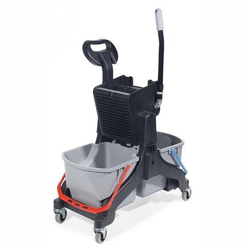 Doppel-Fahrwagen Numatic "MidMop Black" schwarz | 2 x 16 Liter Eimer