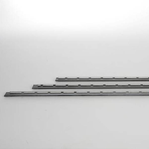 S-Schiene 15 cm komplett mit hartem Gummi, Schiene Edelstahl | NE15H