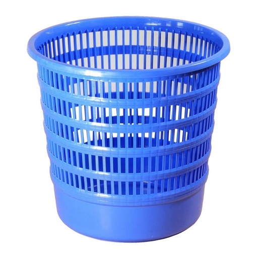 Papierkorb Ø 24 cm rund, durchbrochen | blau