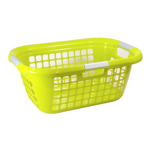Wäschekorb eckig klein mit Griffen, 55 cm x 39 cm x 24 cm, Kunststoff | kiwi