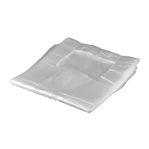 Tragetasche/Knotenbeutel geblockt, HDPE, 220 x 120 x 480 mm, 8µ | 100 Stück