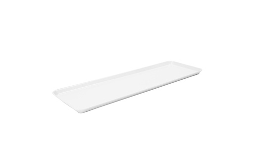 Auslagentablett aus Melamin, 580 x 195 x 20 mm, weiß