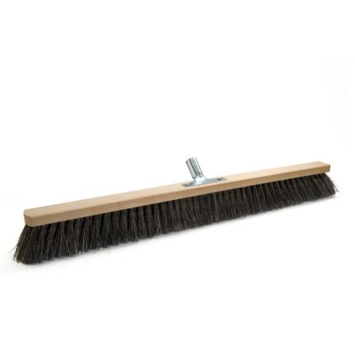 Arengasaalbesen 80 cm, Körper: Holz unlackiert, Borsten: Arenga | mit Stielhalter Metall