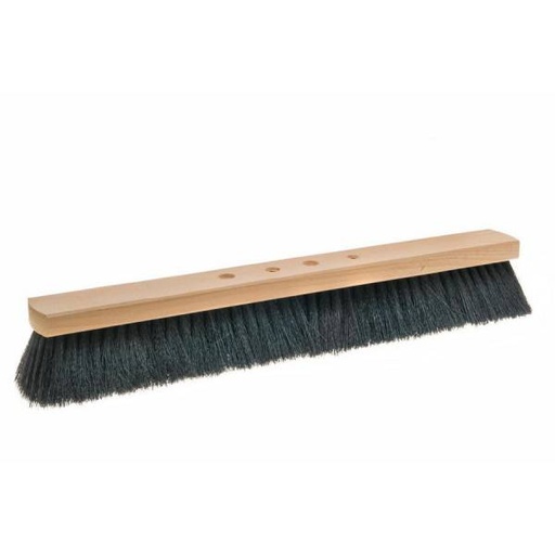 Saalbesen 50 cm, Körper: Holz unlackiert, Borsten: Haar-Mischung | 4-Loch-System