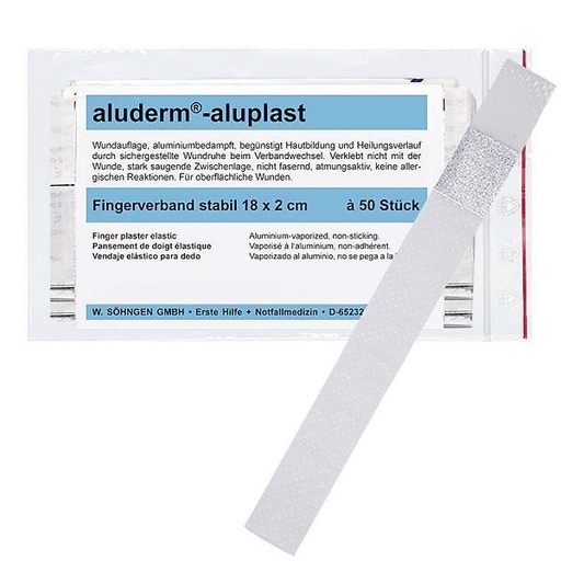aluderm®-aluplast stabil Fingerverband, 18 x 2 cm | 50 Stück