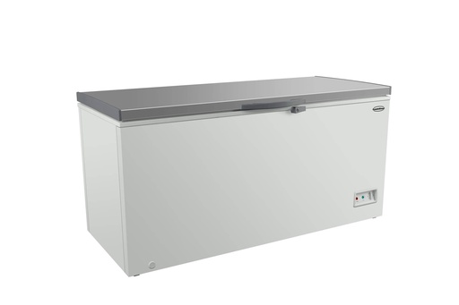 Tiefkühltruhe Edelstahl, 512 L, 1535 x 740 x 825 mm, weiß