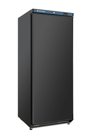 Lagerkühlschrank ECO 600, Innenraum aus Kunststoff, schwarz