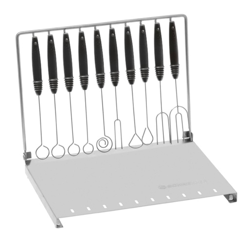 Pralinentunkgabel-Set aus Edelstahl, 10-teilig