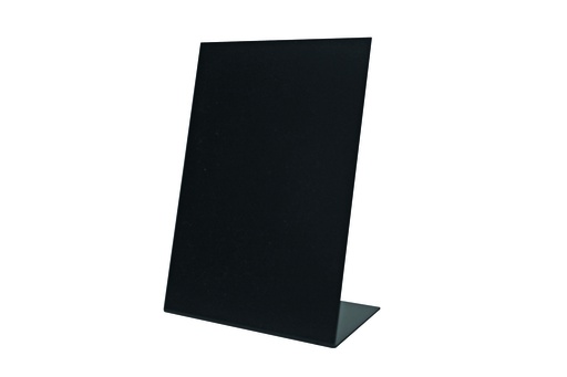 Tischaufsteller aus PVC, 210 x 297 mm, schwarz