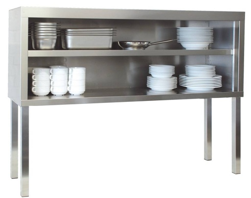 Tischaufsatzschrank offen, Bautiefe 400 mm | 1800x400x1150 mm