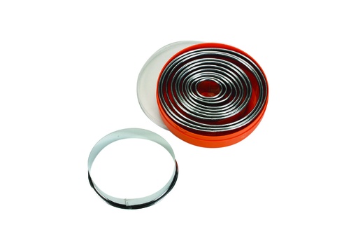 Ausstechersatz oval, Edelstahl, 12-tlg.