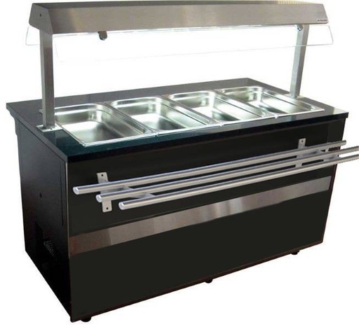 Kühltheke Gastroline Open mit Tablett Rutsche | 576 Liter Volumen | 1500x900x850/1350 mm