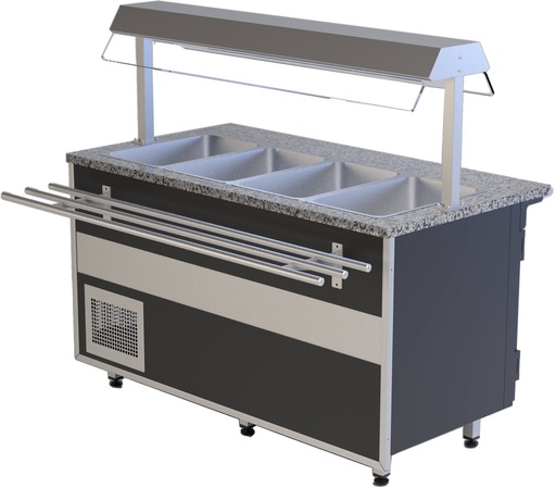 Speiseausgabe Gastroline Open Bemar T | Volumen: 150 Liter | 2000x900x1350 mm