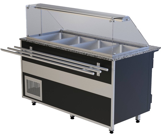 Speiseausgabe Gastroline Bemar T | Volumen: 386 Liter | 1500x900x850  mm