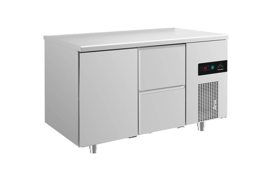 Kühltisch -2 bis +8°C 1400x700x850mm mit 1x Tür und 1x zwei Schubladen
