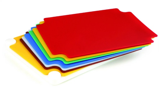 Schneidbrett-Set aus HD-PE, 400 x 300 x 38 mm
