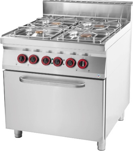 Thermik Serie 900 I Gasherd mit Backofen I SPT-90/8021G