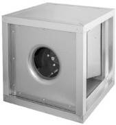 Ventilatorbox 230 V | doppelschalige Paneele aus verzinktem Stahlblech | variable Gestaltung der Ausblasrichtung | EC-Motor | 900 x 900 x 900 mm | 500 mm Durchmesser