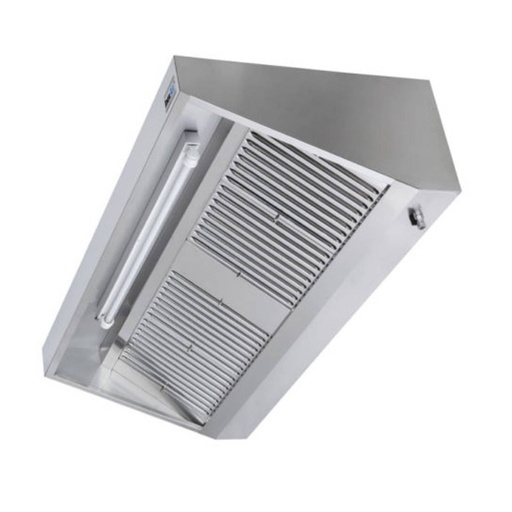Wandhaube ohne Motor | Edelstahl | Filter 5 | 3600 x 1100 x 450 mm