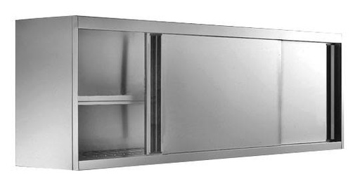 Wandhängeschrank mit Schiebetüren, Bautiefe 400 mm | 1800x400x600 mm