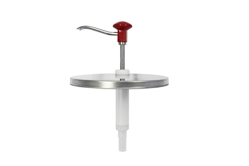 Druckknopf Dosierspender aus Edelstahl und Polypropylen, 330 mm, 5 Liter