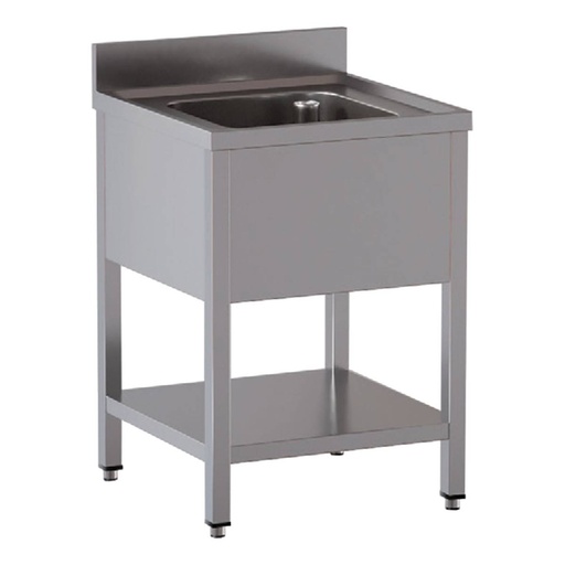 TOPLINE Spültisch / 1 Becken, 600 x 600 mm
