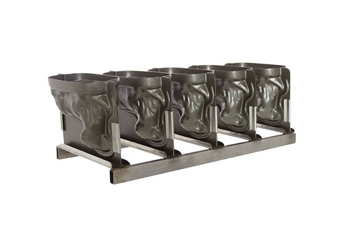 Lammform-Batterie aus Silikon, 0,5 l, 5 Stück